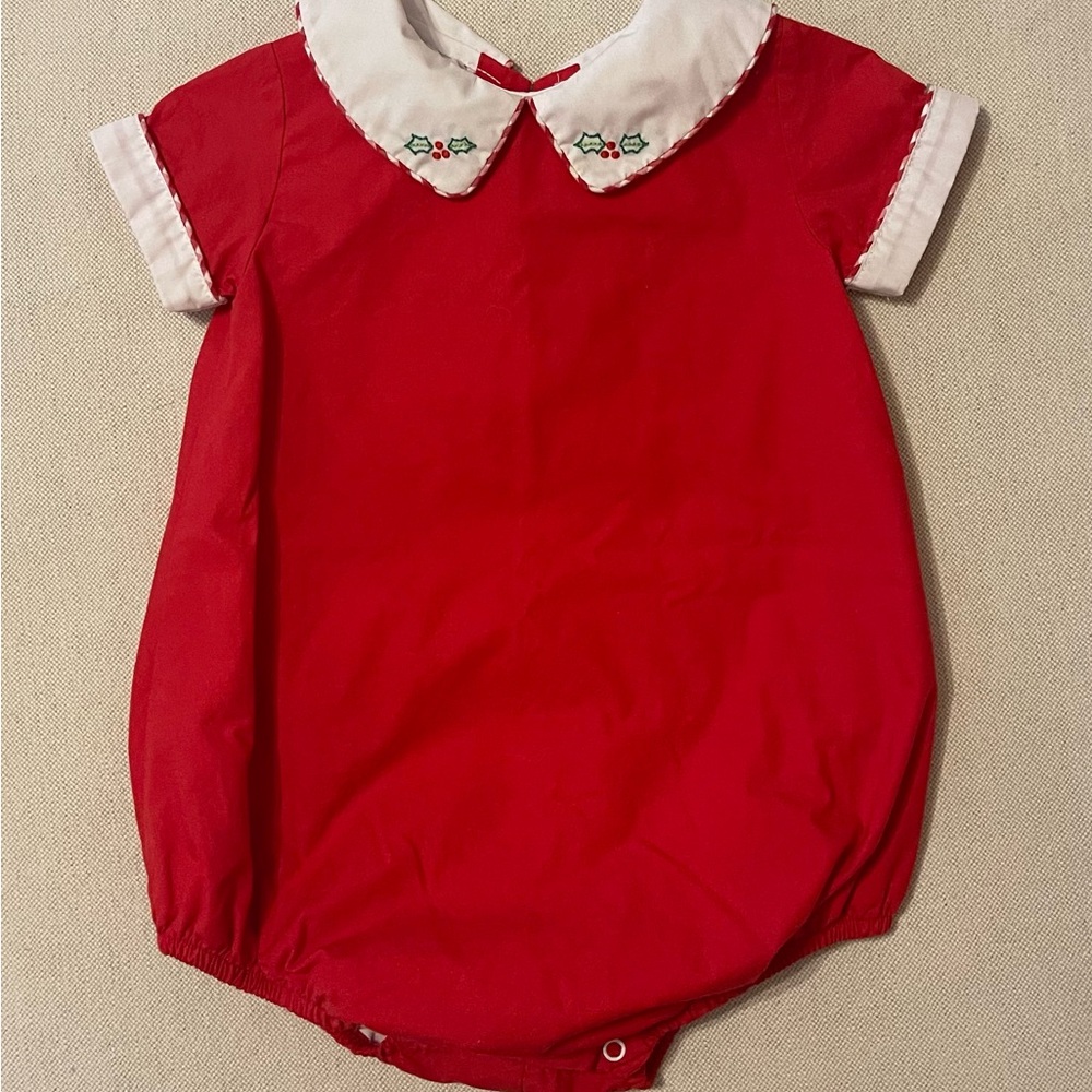 The Proper Peony Red and White bubble suit
